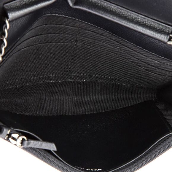 Chanel Gabrielle Wallet on Chain Quilted Aged Calfskin Black - Picture 5 of 9